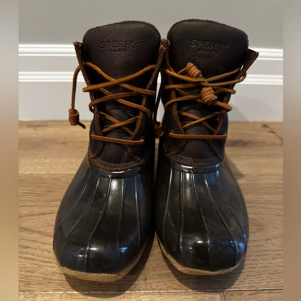 Women’s Sperry Brown and Tan Waterproof Boots - Picture 7 of 8